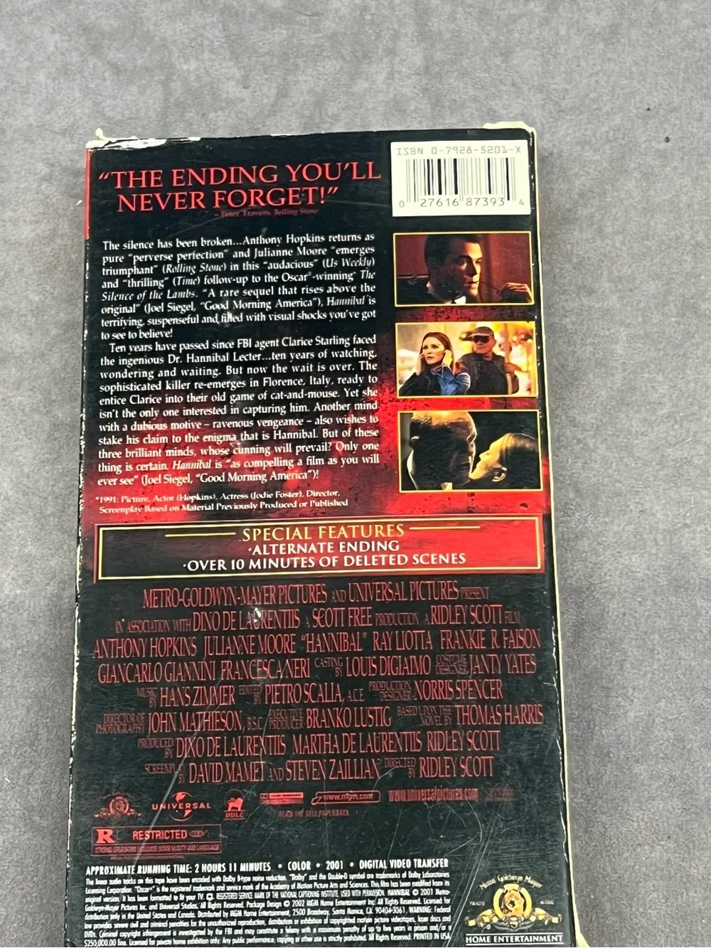 Hannibal Special Edition VHS — Black & Red Collector’s Release